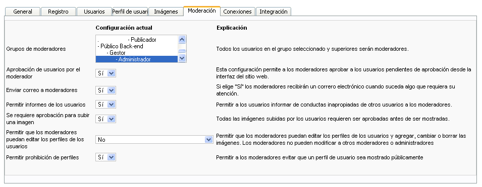 Moderación Community Builder Moderación Community Builder