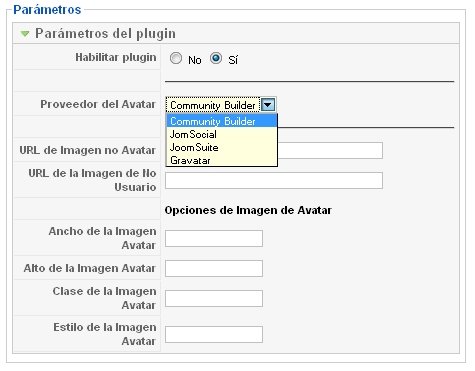 Configuración DAvatar Configuración DAvatar