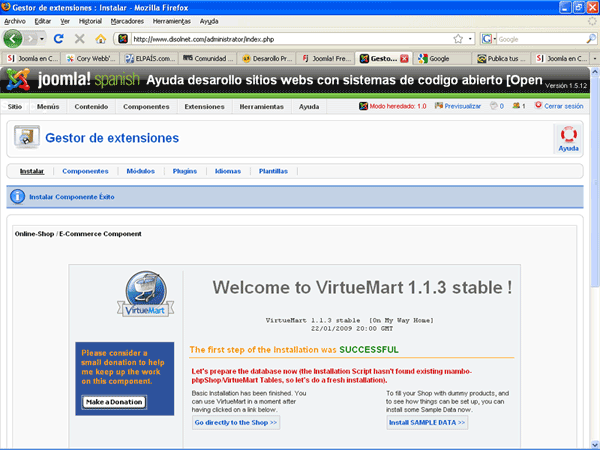 Instalacion VirtueMart Instalacion VirtueMart