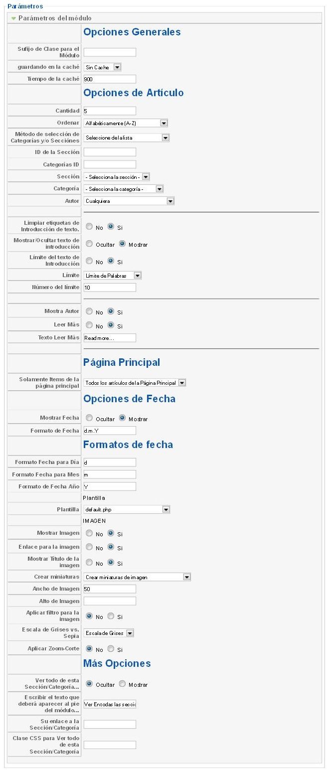 Módulo JU New Ultra para Joomla