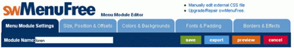 Como crear un menu en joomla con swMenuFree