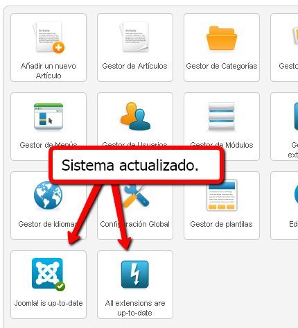 Sistema actualizado Sistema actualizado