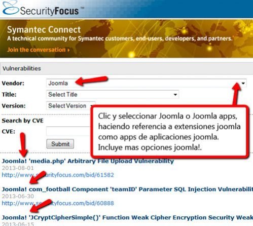 Seguridad Joomla y extensiones