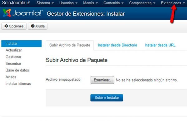 Cómo se instala un Módulo Joomla!