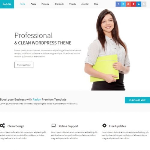 Template joomla! 3 Joomshaper Radon Liberado