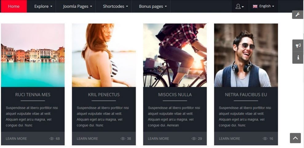 Template joomla! SmartAddons sj Plus