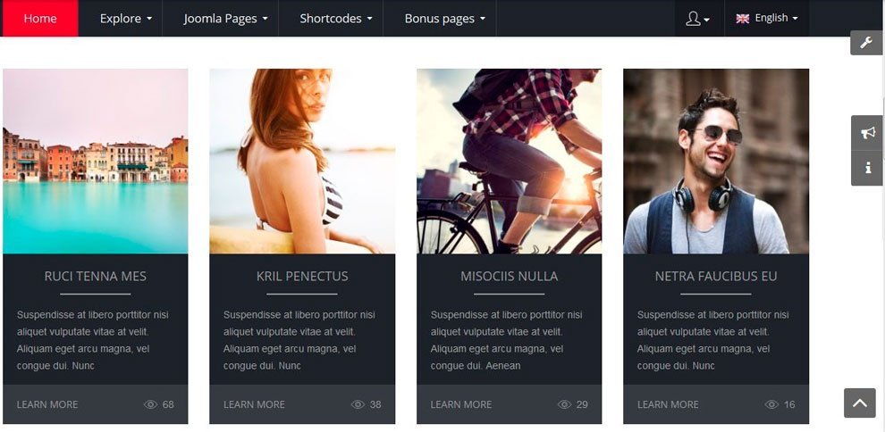 Template joomla! SmartAddons sj Plus