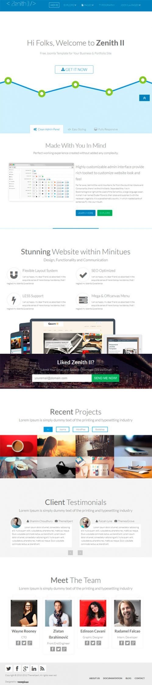 Template joomla! Zenith 2