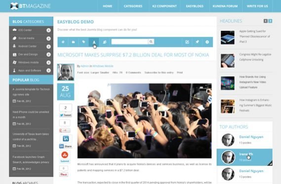 Template Magazine Joomla! 3