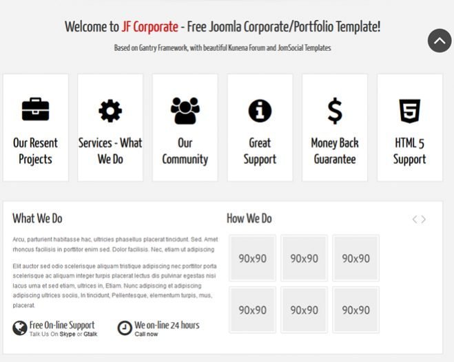 Quickstart Template Joomla