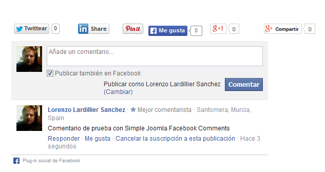 Plugin FaceBook Comments