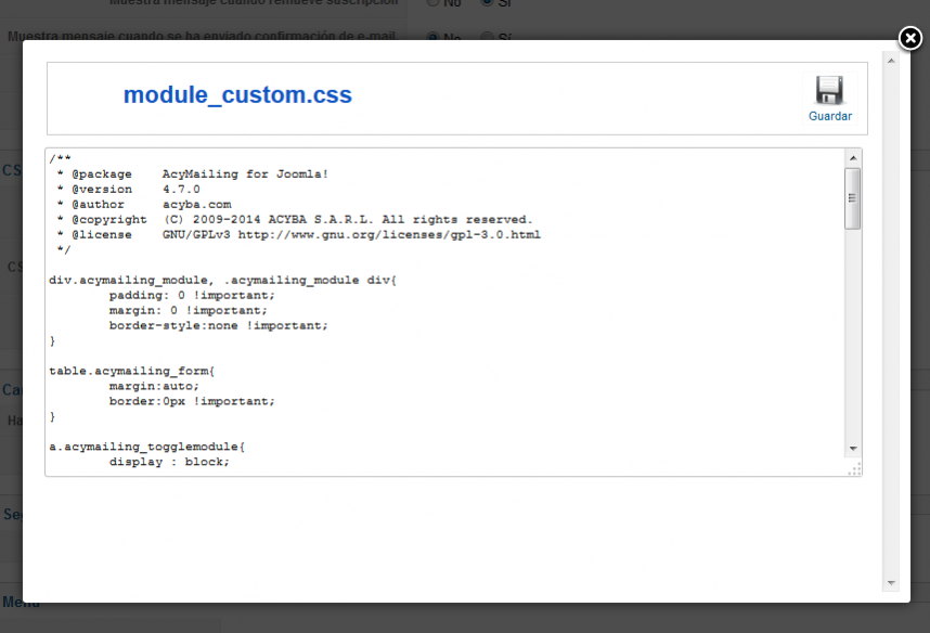 Tutorial boletines Joomla | Creación y envío