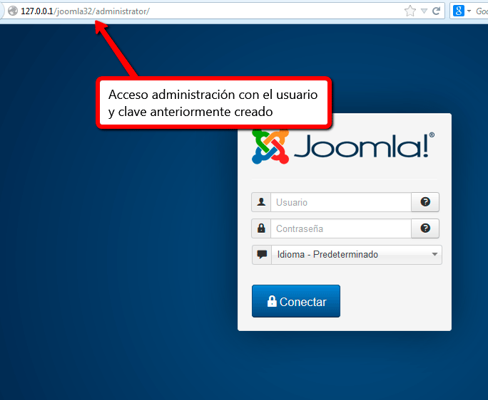 Acceso administracion Acceso administracion